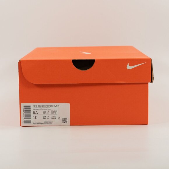 Nike Reactx Infinity Run 4 \'University Red Midnight Navy\' DR2665-600 size 10